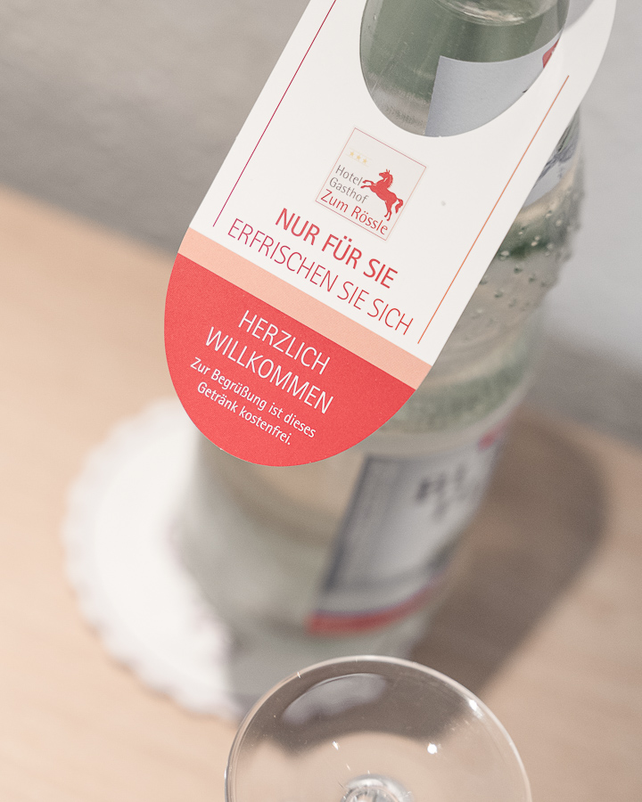 Kostenloses Mineralwasser für Gäste im Hotel Gasthof Zum Rössle Altenstadt
